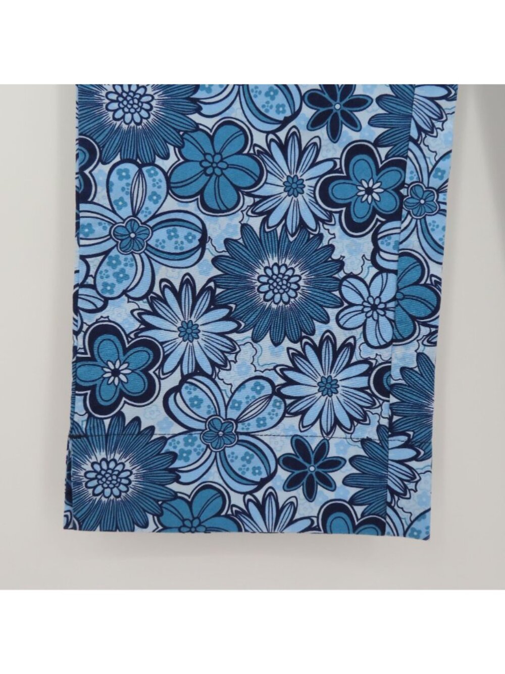 SO Juniors 0 Blue Flower Floral Stretch Crop Pants Cotton Blend Y2K 2000s NEW - Picture 5 of 11